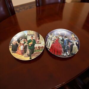 Charles Gehm Collector Plates The Golden Goose &  Die zertanzten Schuhe Grimm 8”